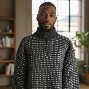 Arctic circle islanders zip neck unisex Sz XL